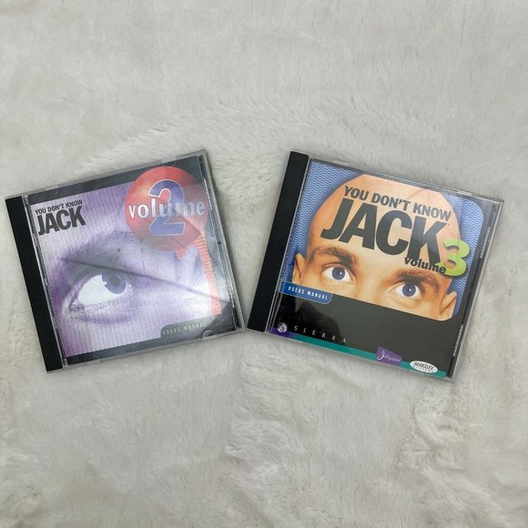 You Don't Know Jack Volumes 2 & 3 PC CD Vintage Trivia Games - Picture 1 of 12